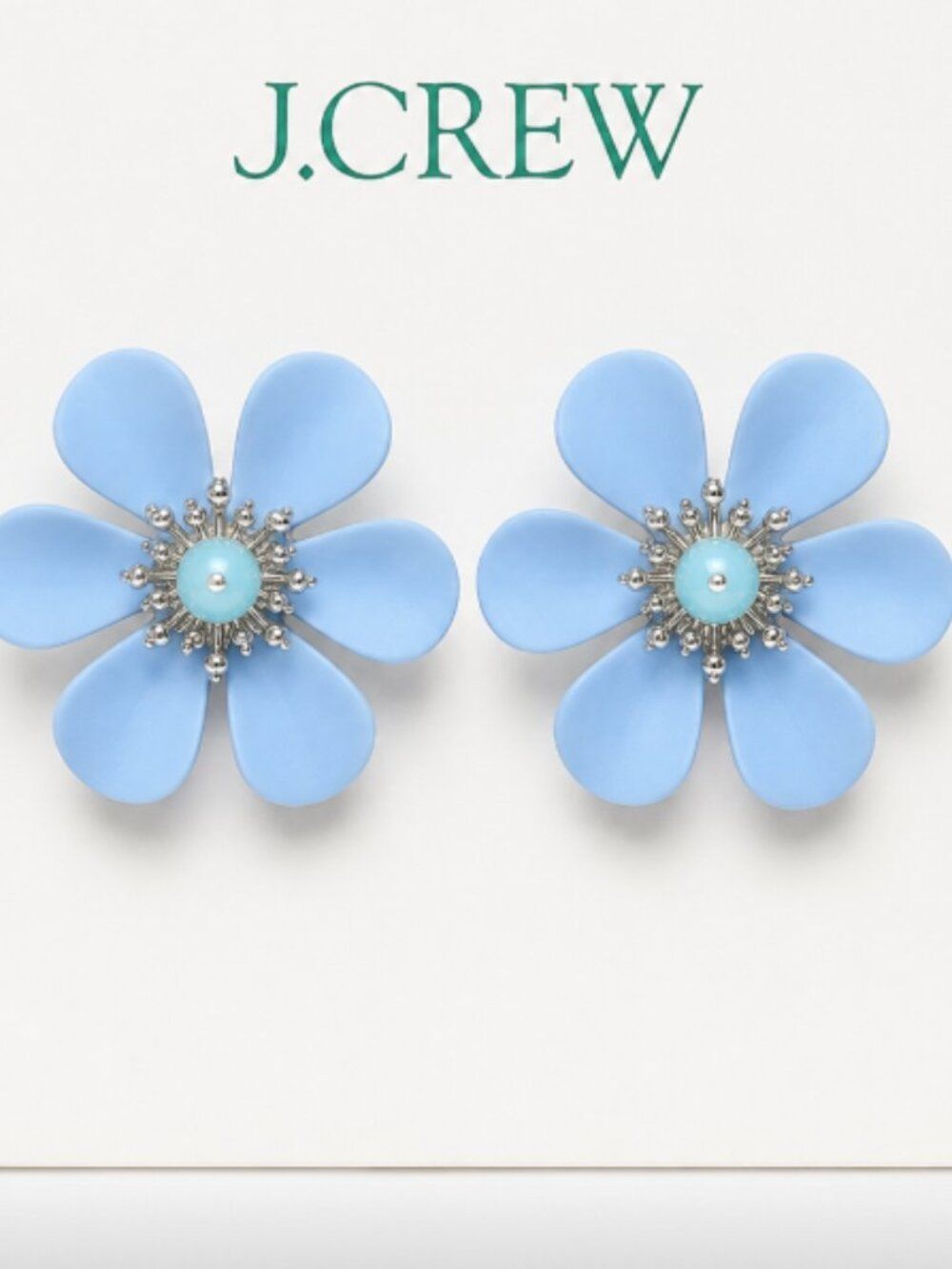 J. Crew Factory‎ Flower Earrings - NWT (Storage box+Pouch Included)